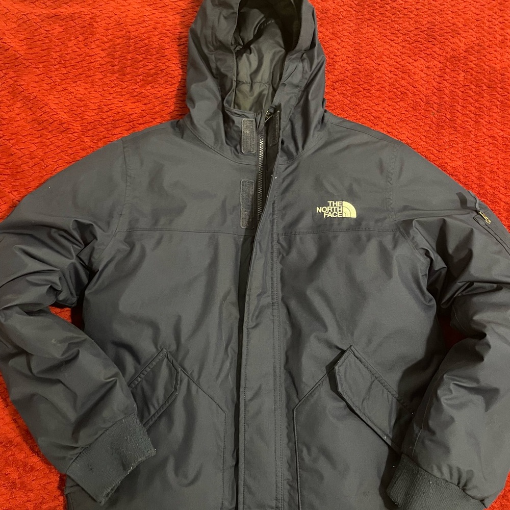The North Face Black Performance Jacket with Hood and Insulation